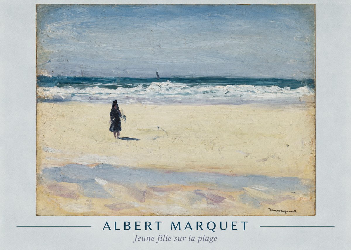 Albert Marquet Jeune Fille Sur La Plage No1 - Plakat