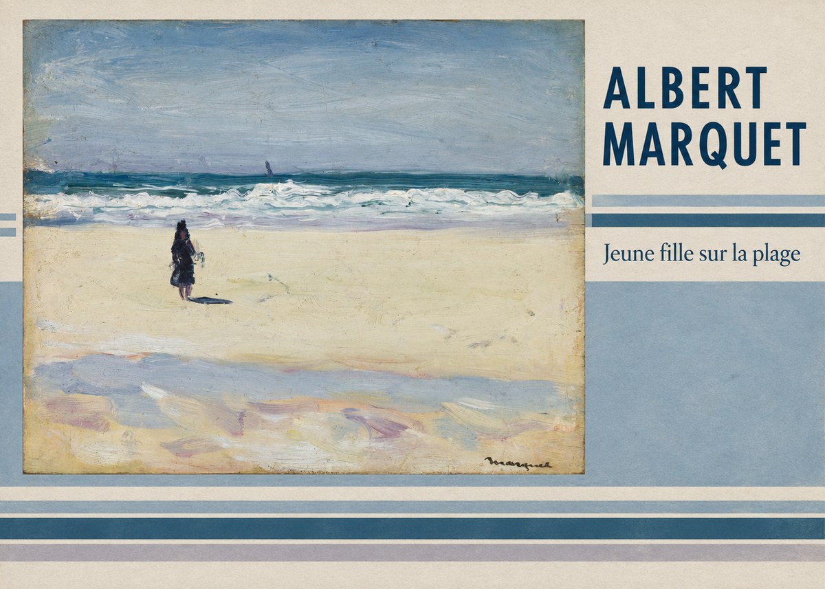 Albert Marquet Jeune Fille Sur La Plage No2 - Plakat