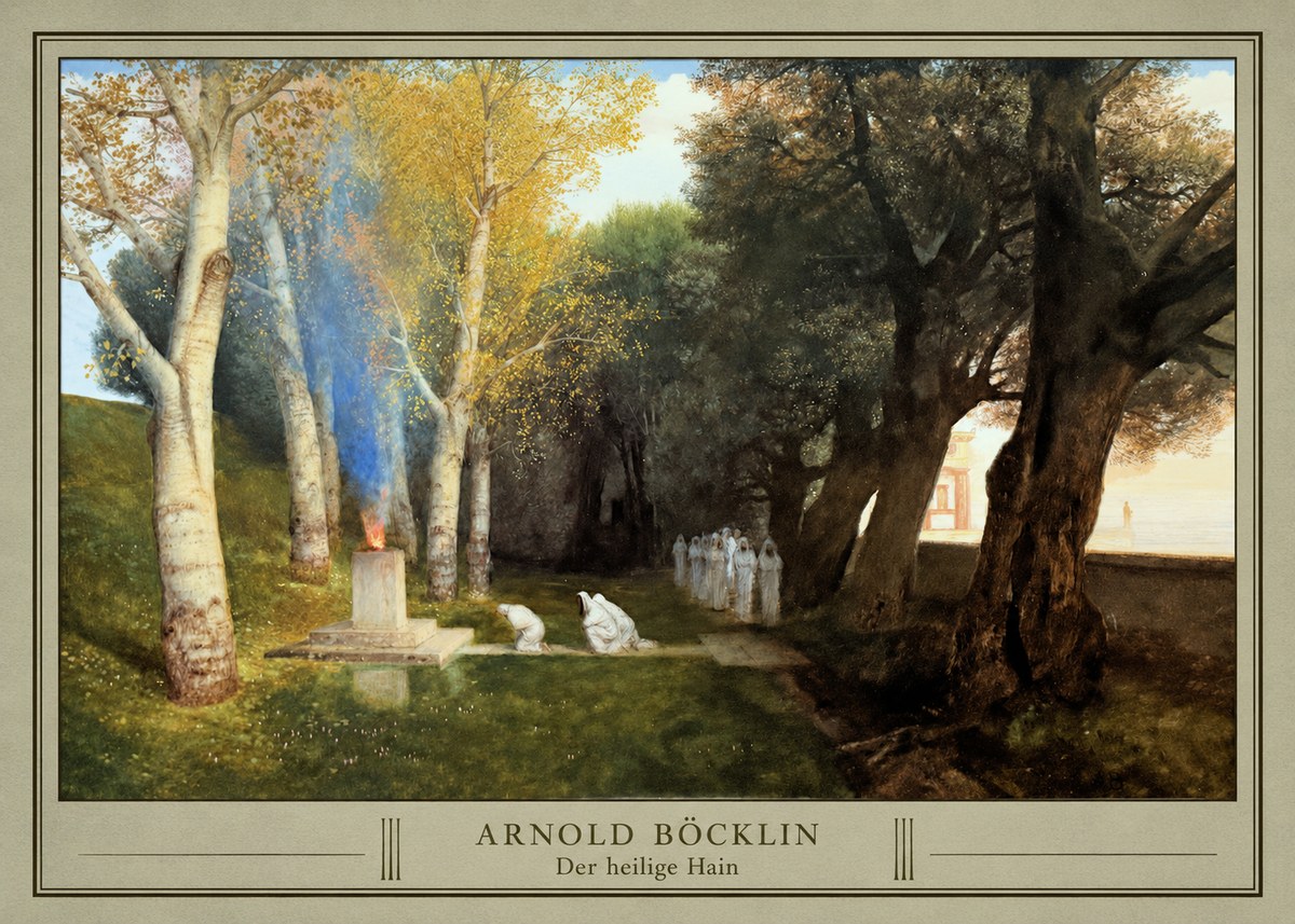 Arnold Böcklin Der Heilige Hain II No3 - Plakat