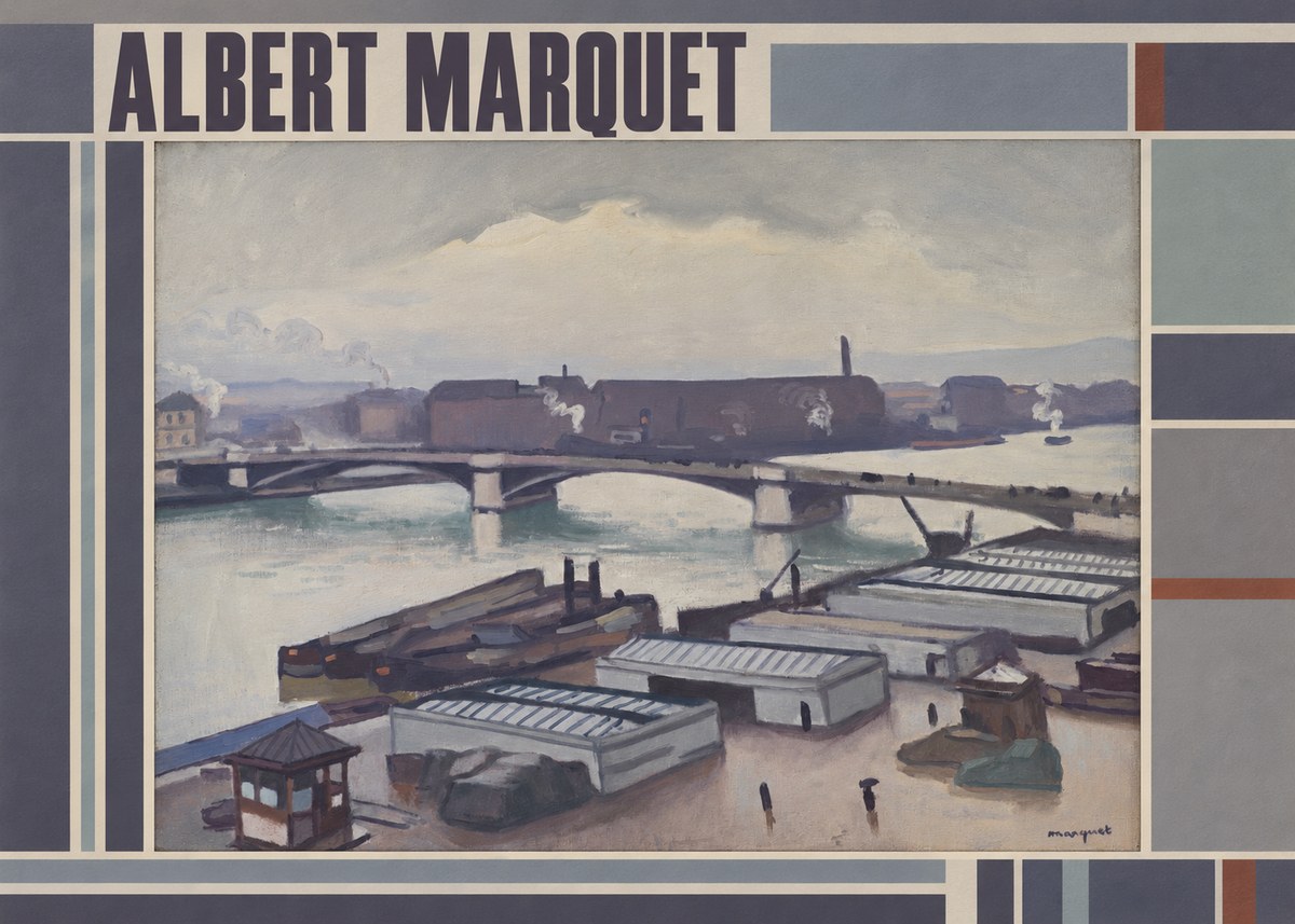 Albert Marquet River Scene, Paris No4 - Plakat