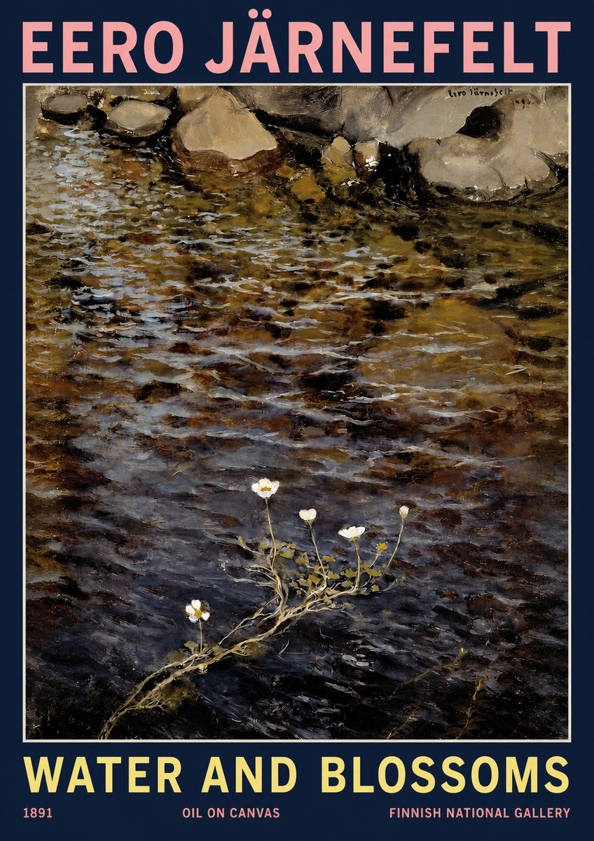 Eero Järnefelt Water and Blossoms No2 - Plakat