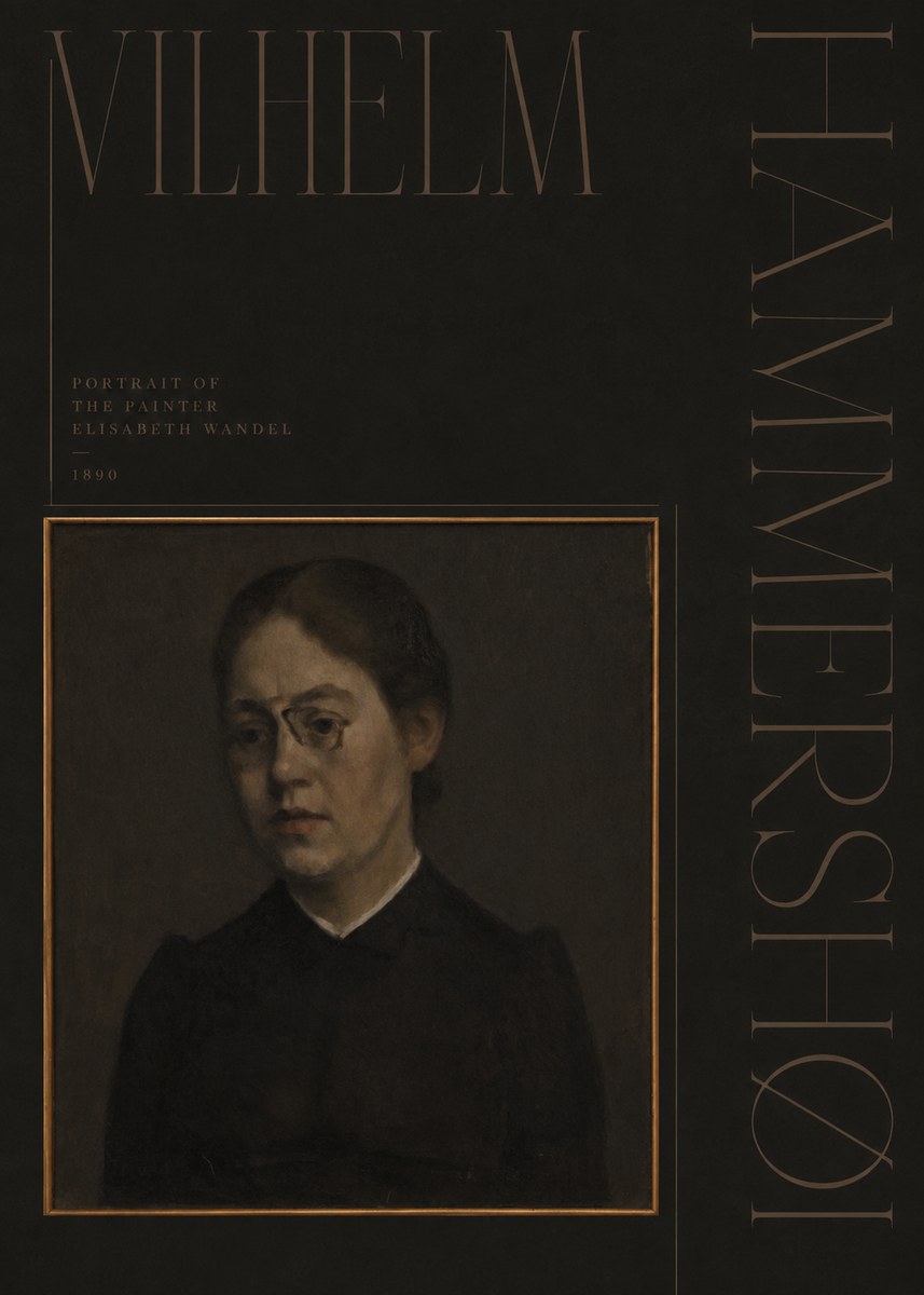 Vilhelm Hammershøi Portrait of the Painter Elisabeth Wandel · 1890 No5 - Plakat