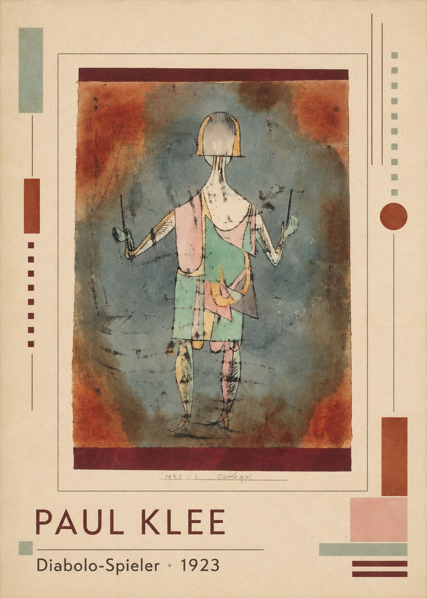 Paul Klee Diabolo-spieler No1 - Plakat