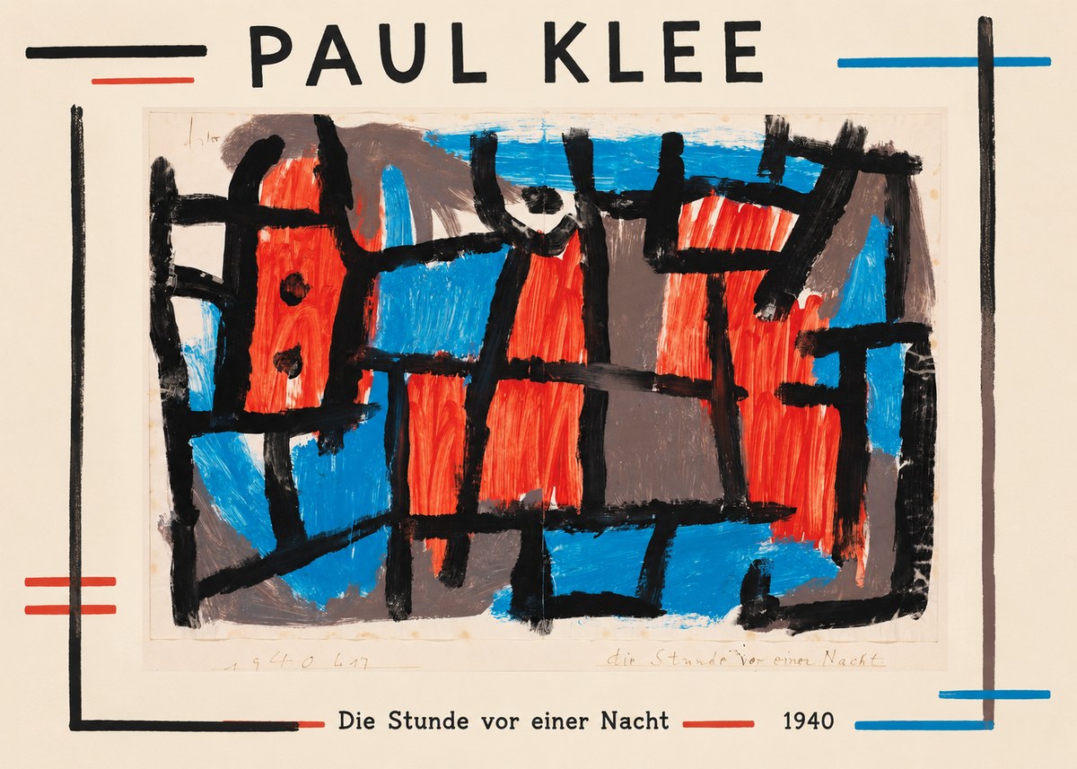 Paul Klee Die Stunde Vor Einer Nacht No1 - Plakat