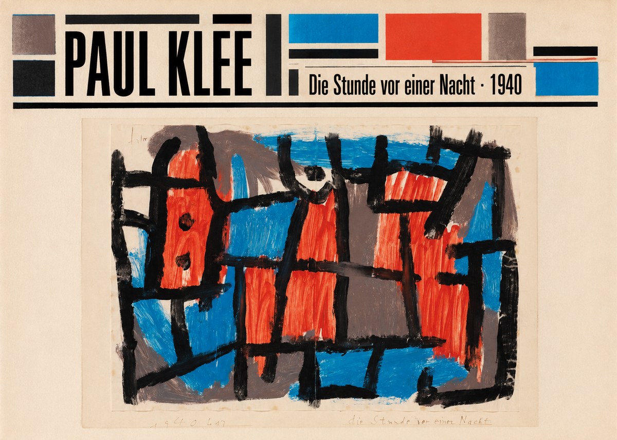 Paul Klee Die Stunde Vor Einer Nacht No6 - Plakat