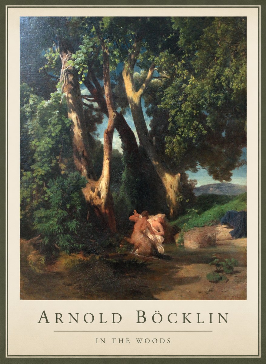 Arnold Böcklin In the Woods No1 - Plakat