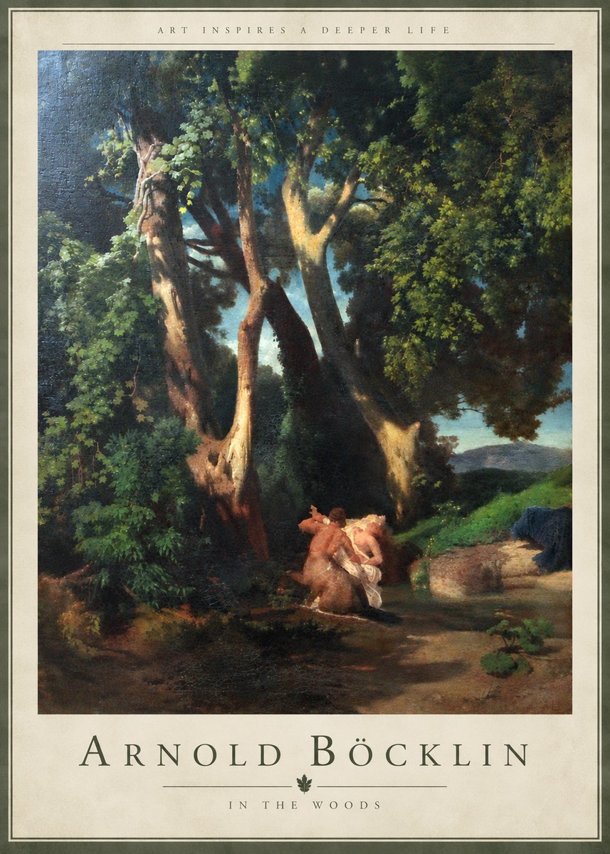 Arnold Böcklin In the Woods No5 - Plakat