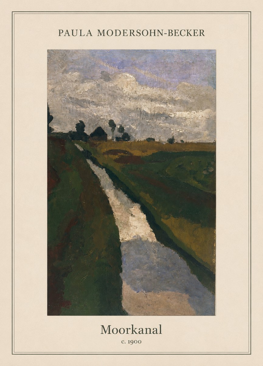 Paula Modersohn-Becker Moorkanal No5 - Plakat