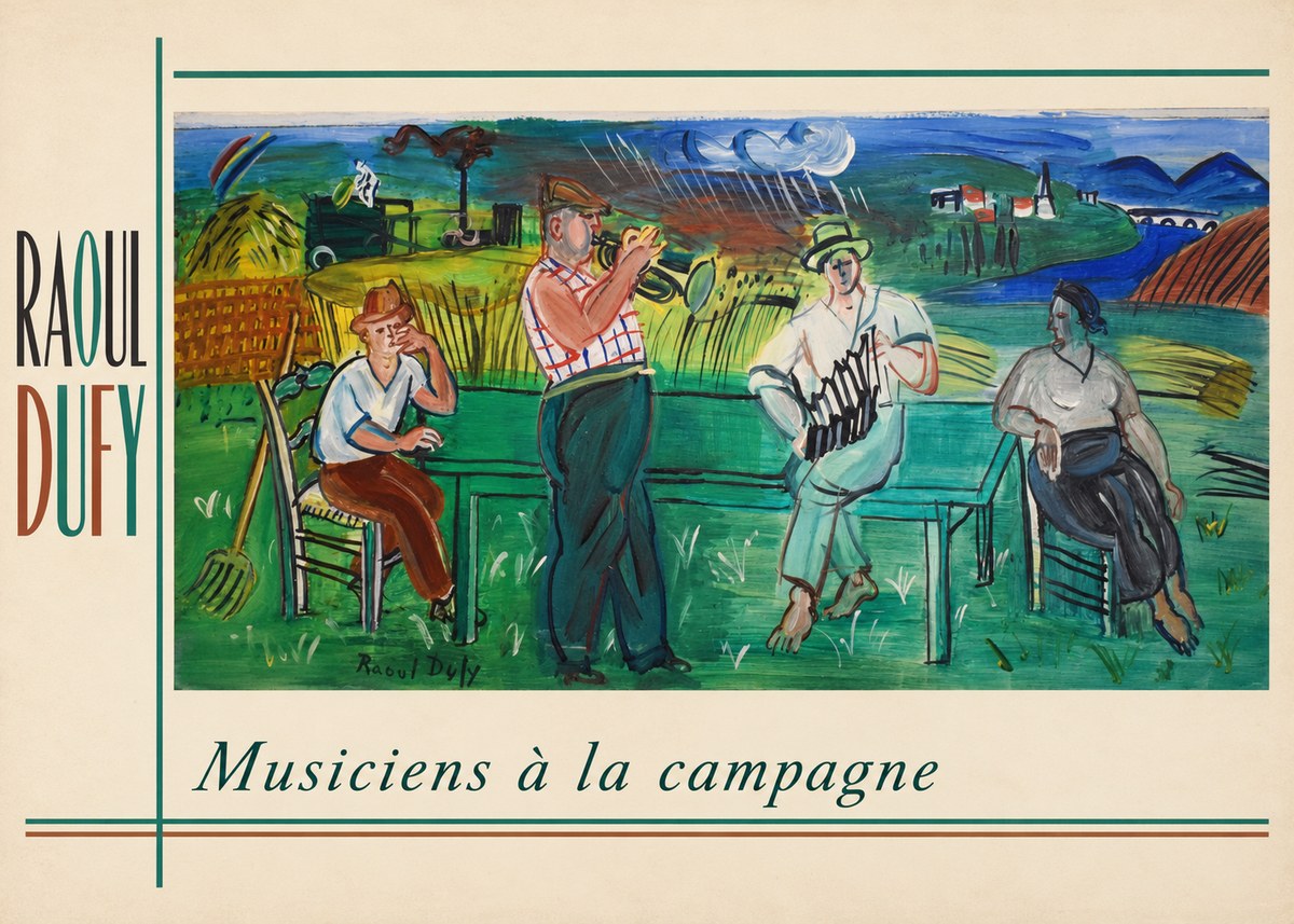 Raoul Dufy Musiciens À La Campagne No2 - Plakat