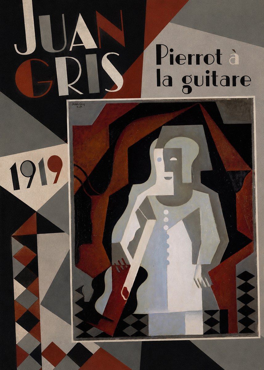 Juan Gris Pierrot À La Guitare No3 - Plakat
