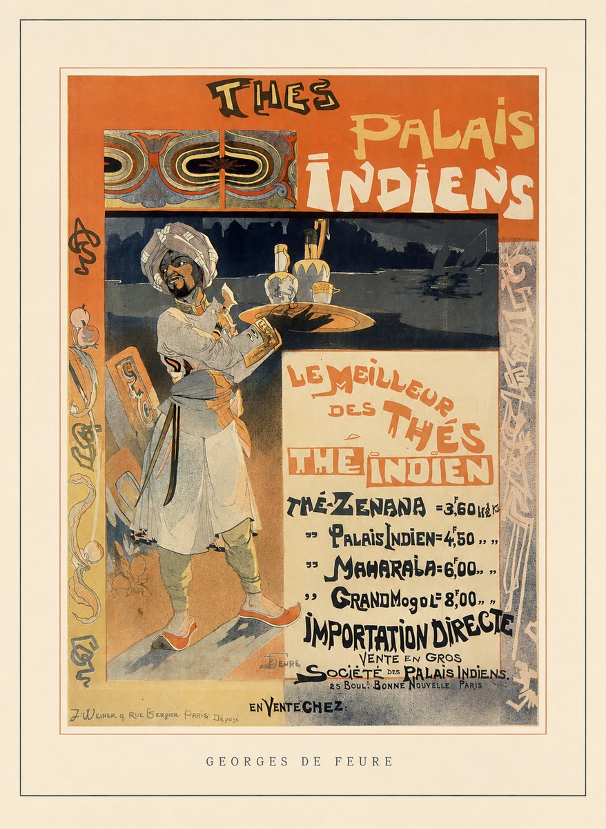 Georges de Feure Palais Indiens No4 - Plakat