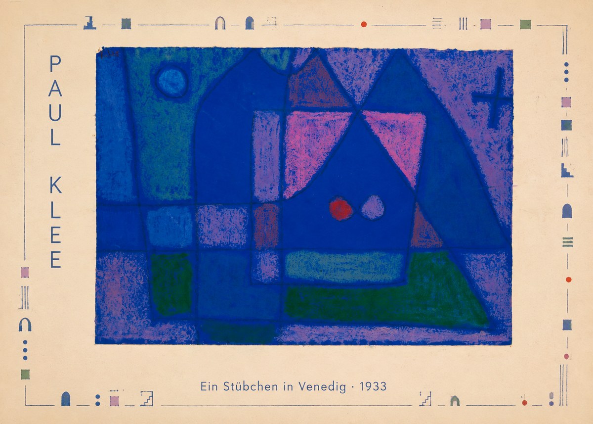 Paul Klee Ein Stübchen in Venedig No4 - Plakat