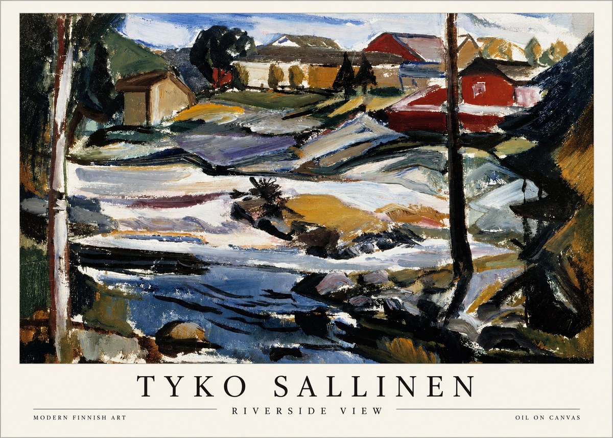 Tyko Sallinen Riverside View No1 - Plakat