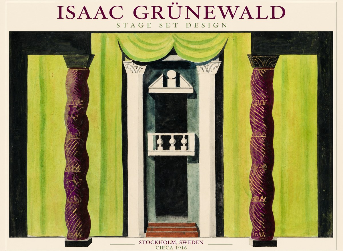 Isaac Grünewald Stage Set Design No1 - Plakat
