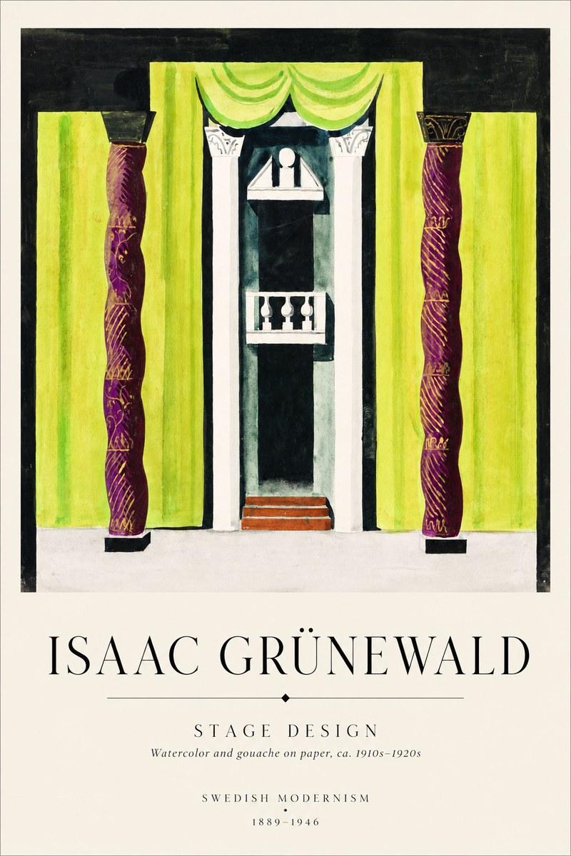 Isaac Grünewald Stage Set Design No2 - Plakat