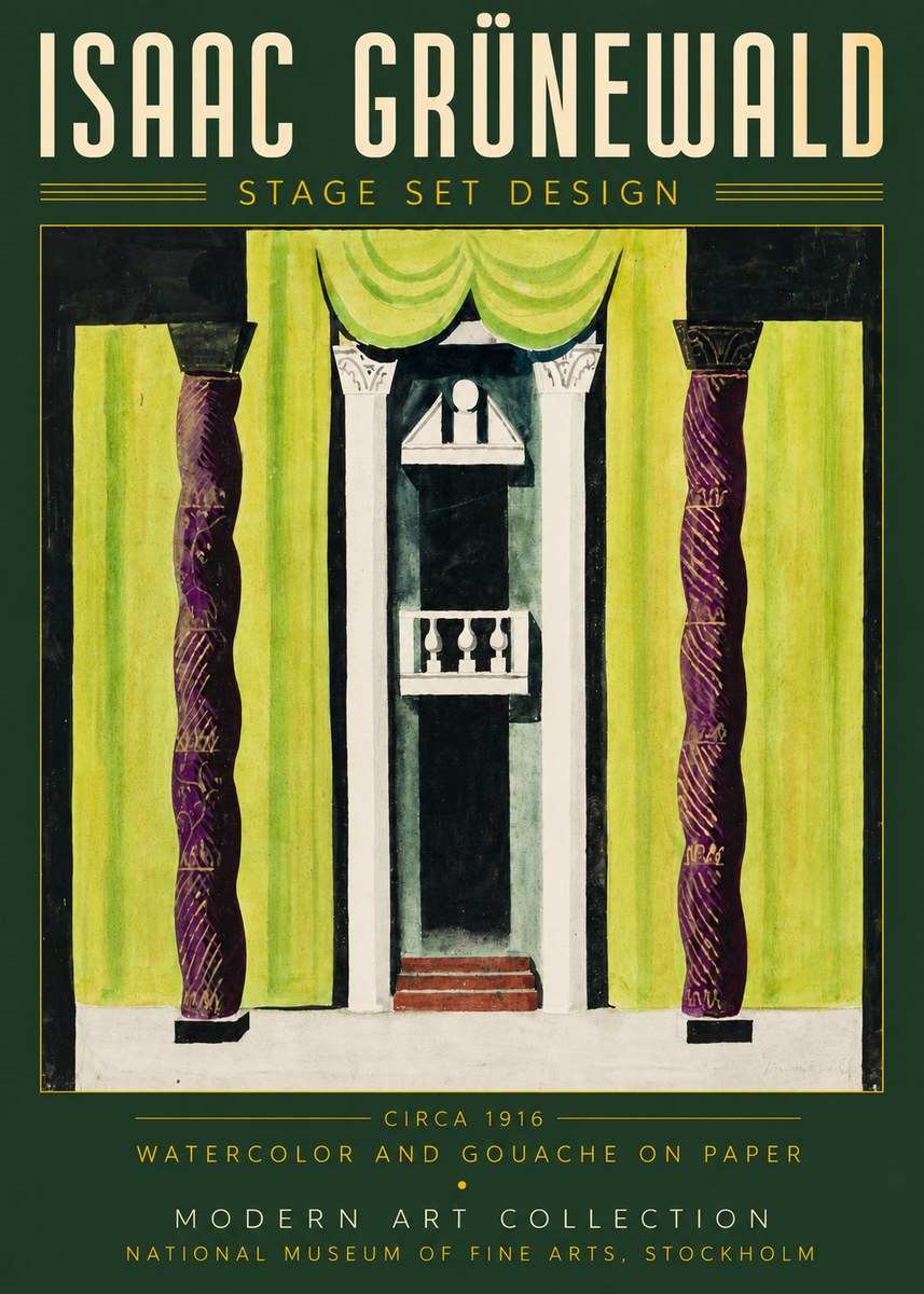 Isaac Grünewald Stage Set Design No4 - Plakat