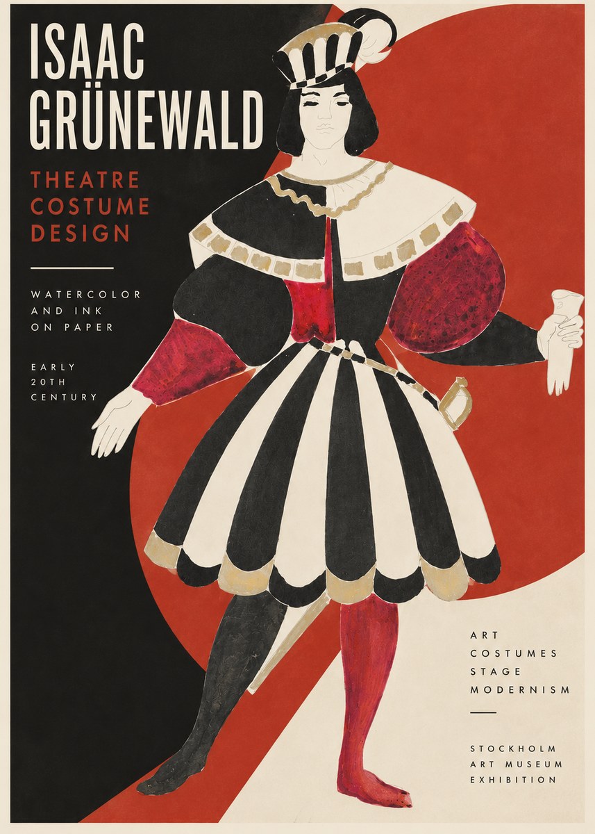 Isaac Grünewald Costume Design XI No2 - Plakat