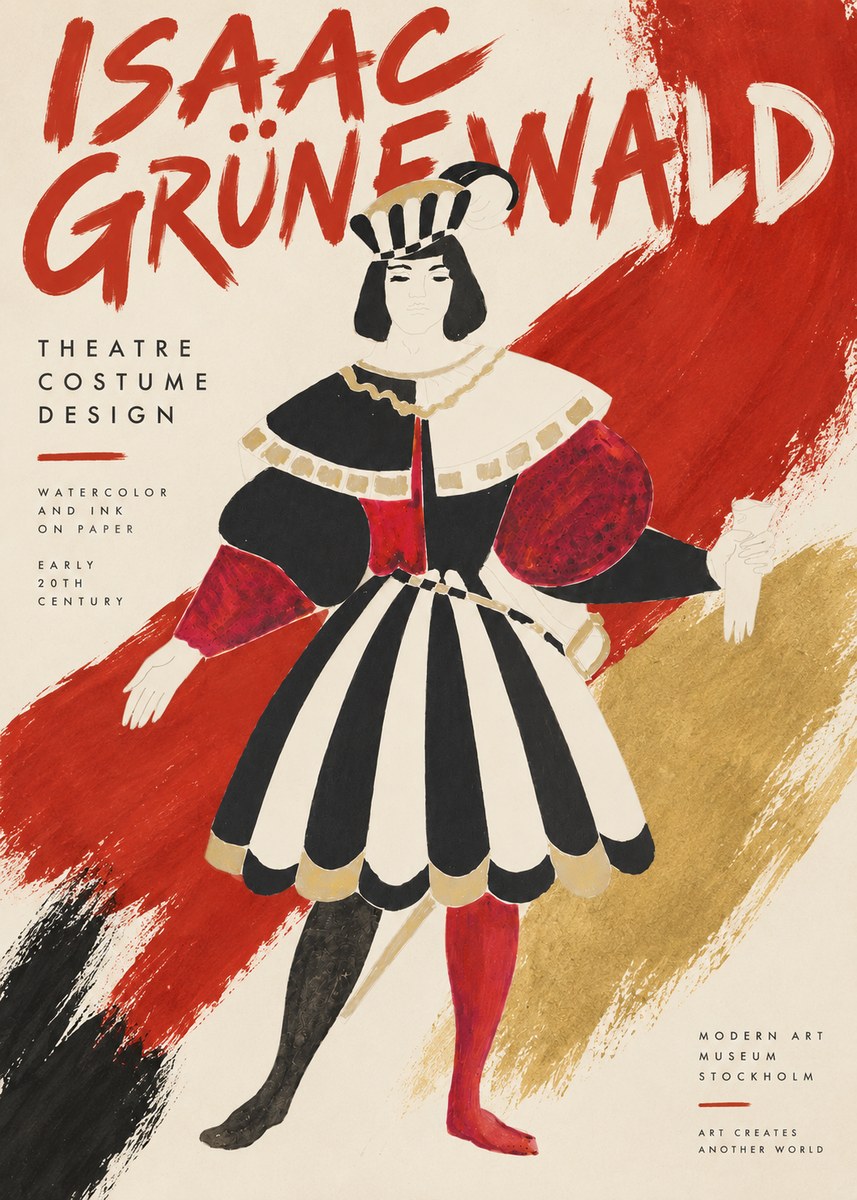 Isaac Grünewald Costume Design XI No3 - Plakat