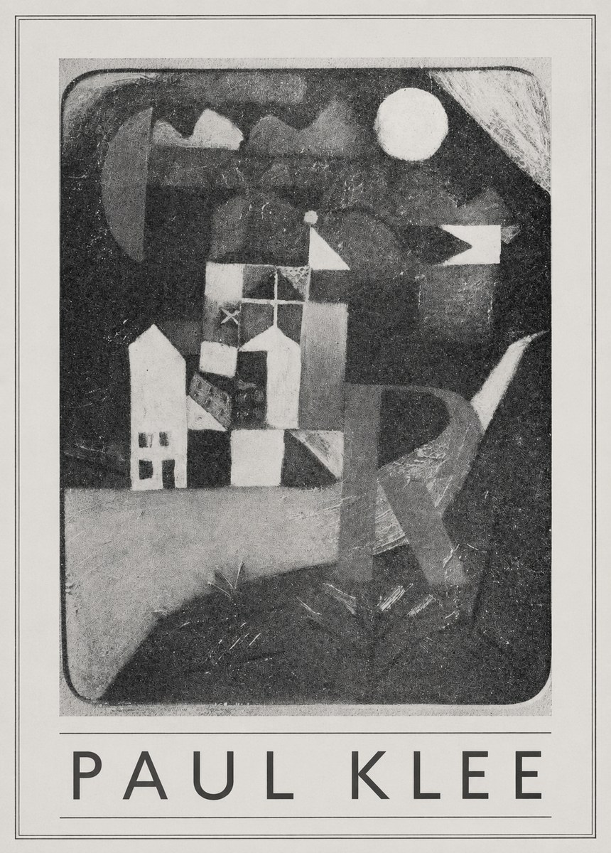 Paul Klee Village in the Mountains No5 - Plakat