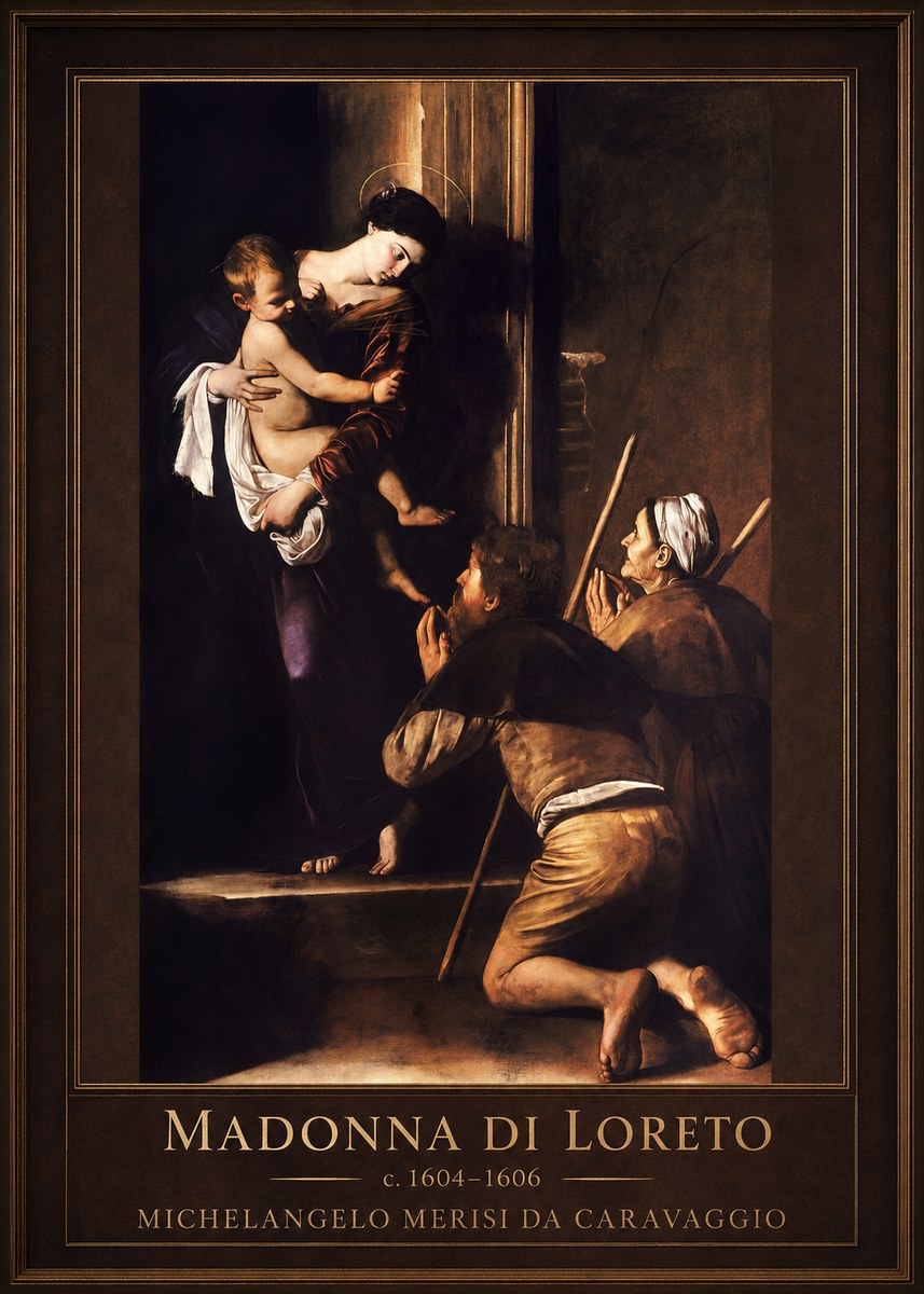 Michelangelo Merisi da Caravaggio Madonna Di Loreto No3 - Plakat
