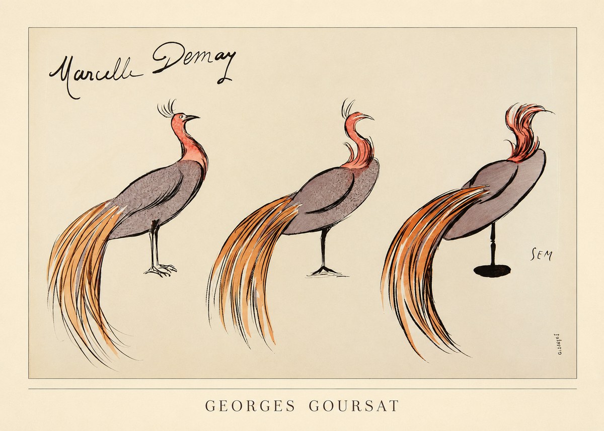 Georges Goursat Marcelle Demay No3 - Plakat