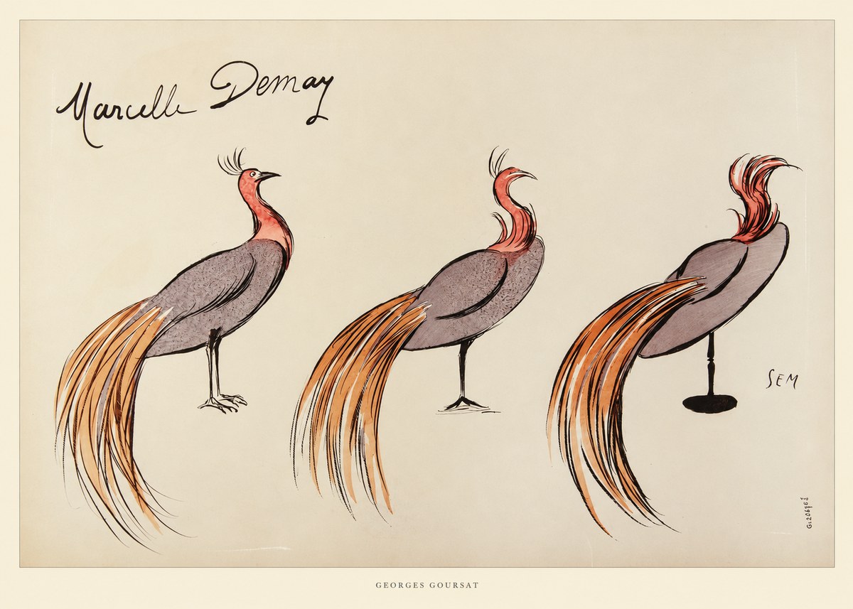 Georges Goursat Marcelle Demay No6 - Plakat