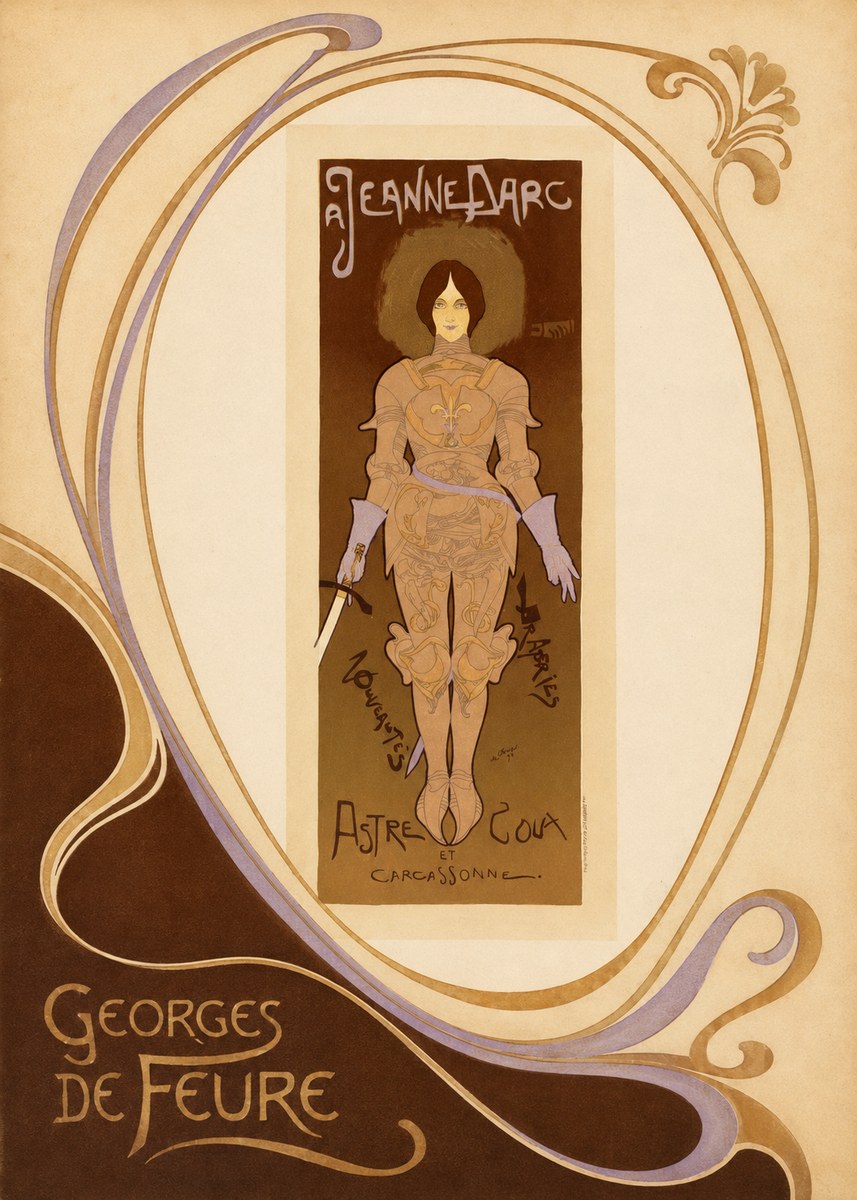 Georges de Feure Jeanne D'arc No3 - Plakat