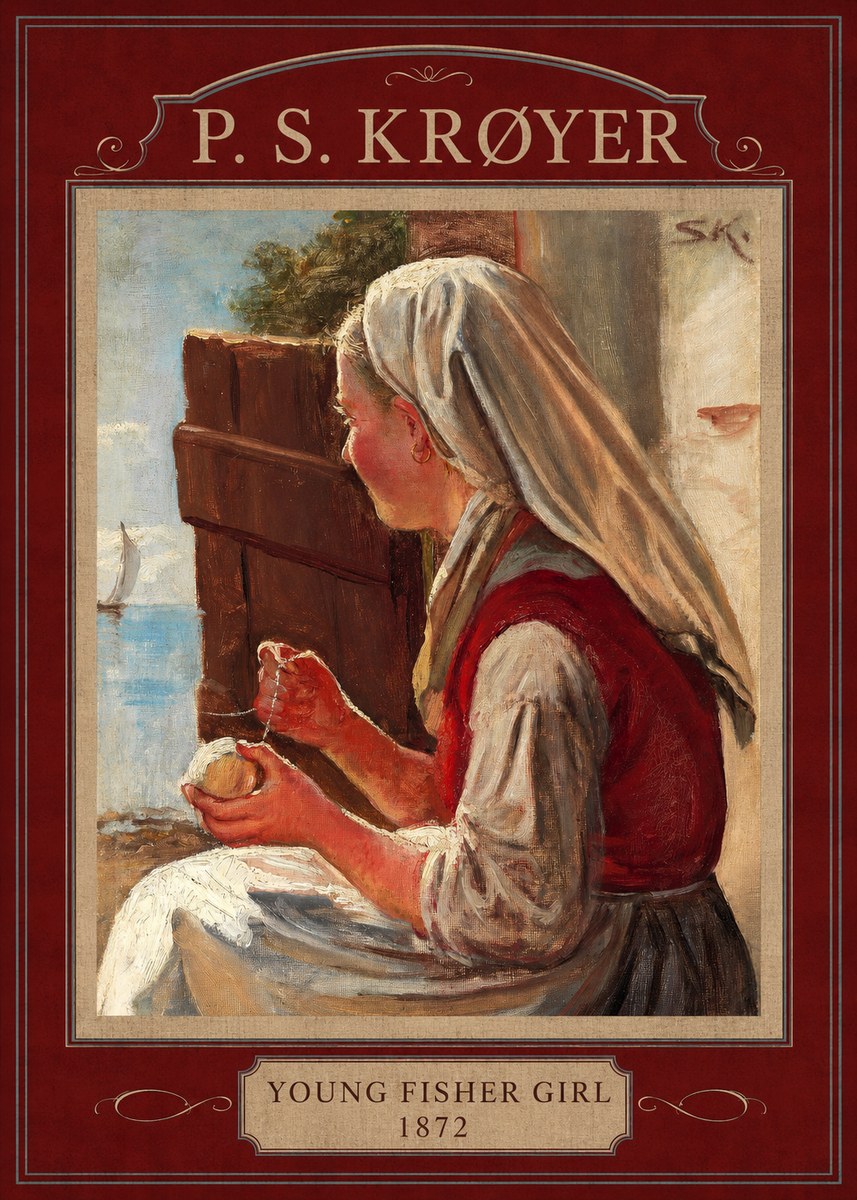 P.S. Krøyer Young Fisher Girl No4 - Plakat
