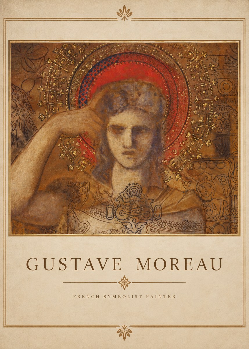 Gustave Moreau L'apparition II No3 - Plakat