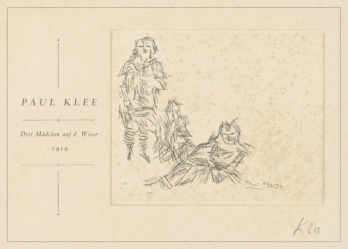 Paul Klee Drei Mädchen Auf D. Wiese No1 - Plakat