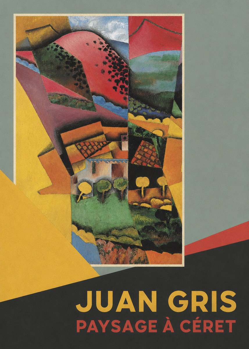 Juan Gris Paysage À Céret No5 - Plakat