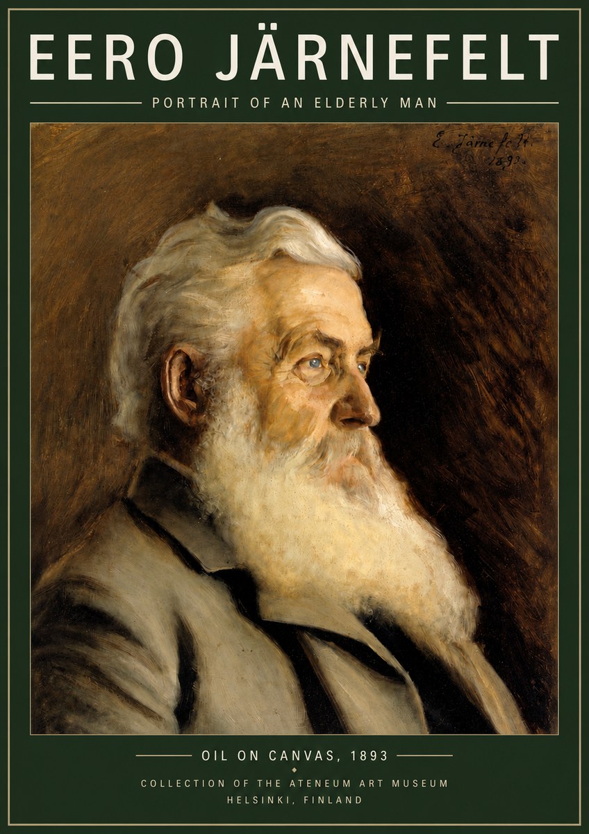 Eero Järnefelt Portrait of an Elderly Man No3 - Plakat