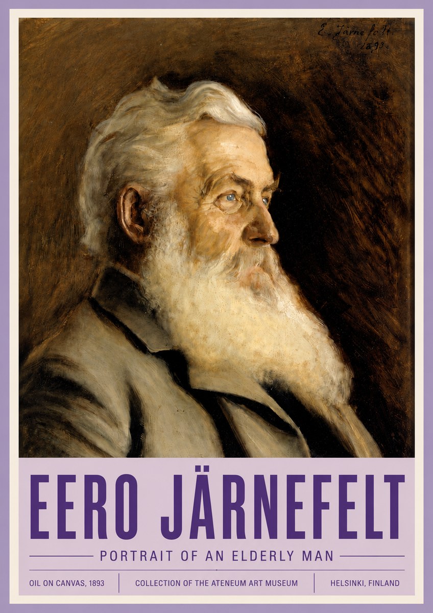 Eero Järnefelt Portrait of an Elderly Man No4 - Plakat