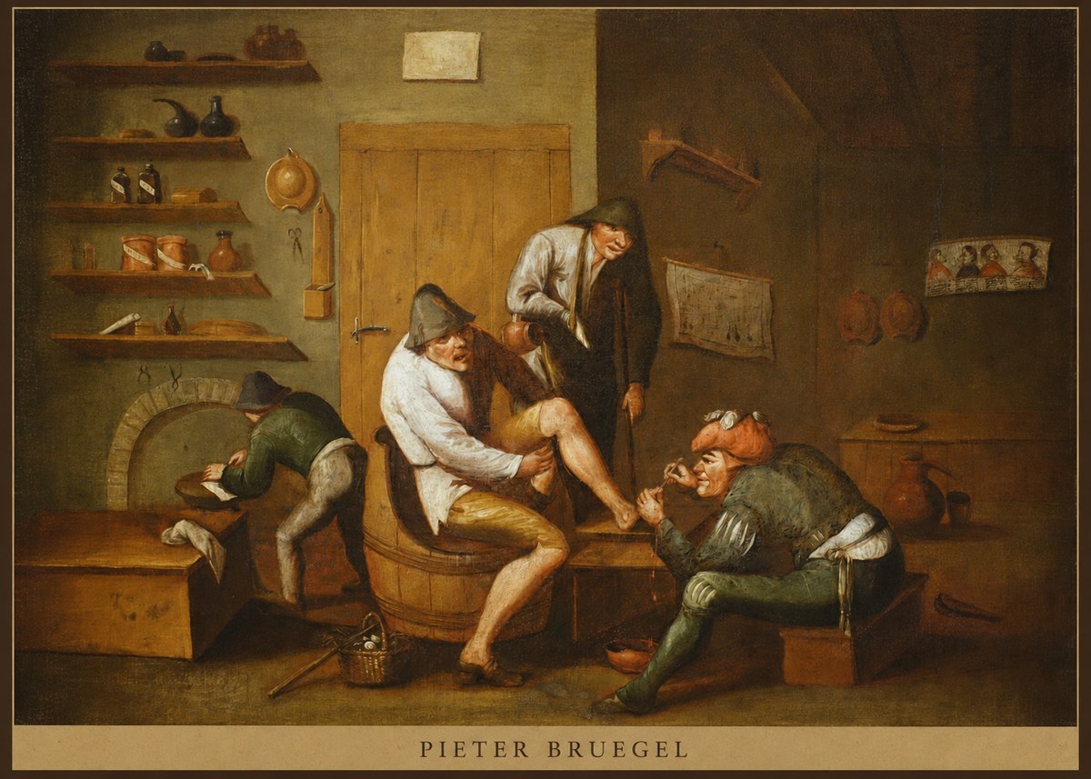 Pieter Bruegel The Foot Operation No5 - Plakat