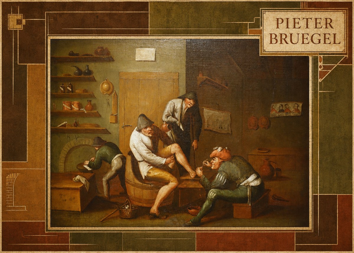 Pieter Bruegel The Foot Operation No6 - Plakat