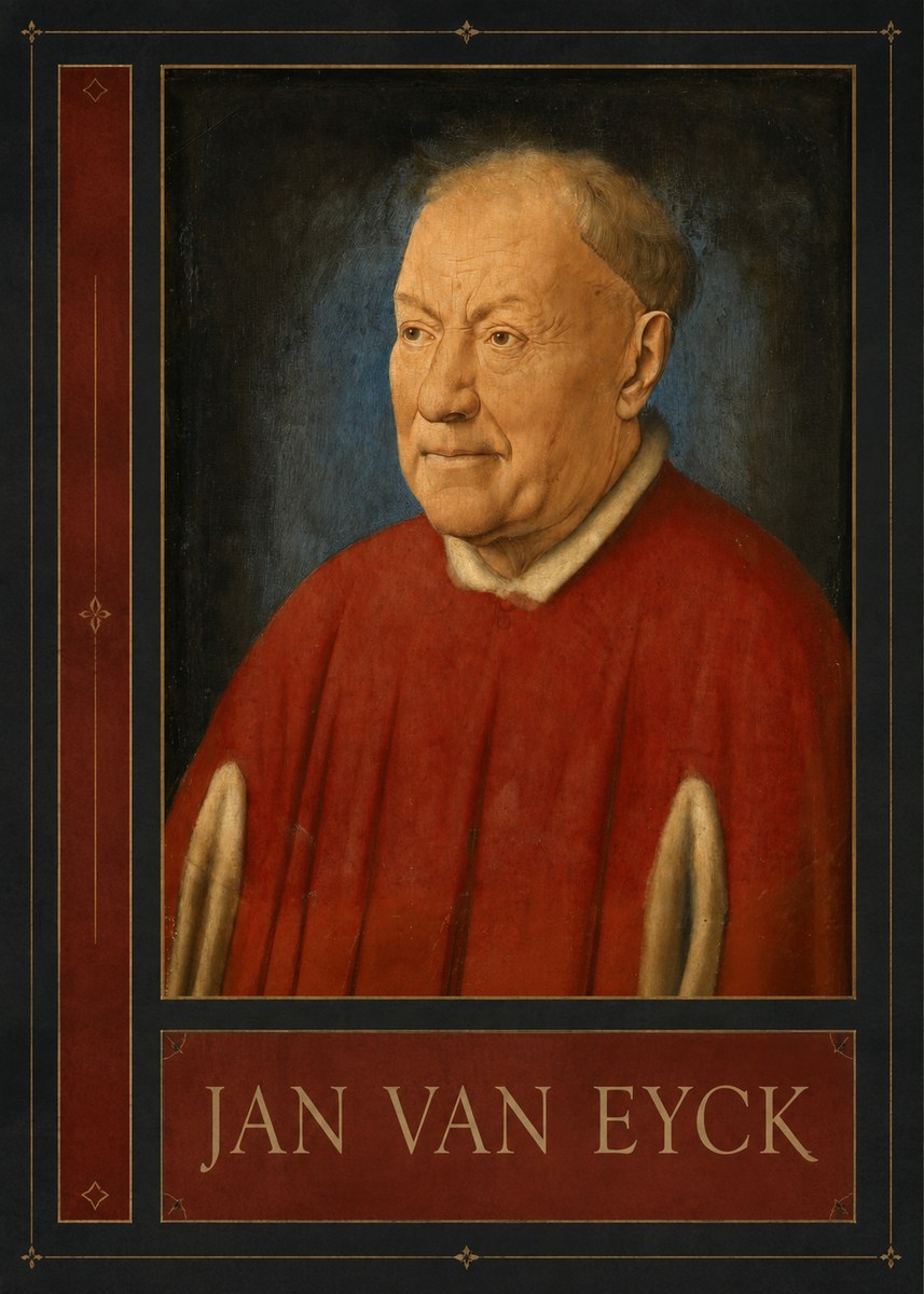 Jan van Eyck Portrait of a Man III No2 - Plakat