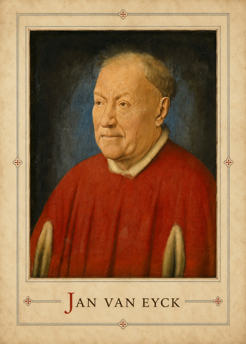 Jan van Eyck Portrait of a Man III No3 - Plakat