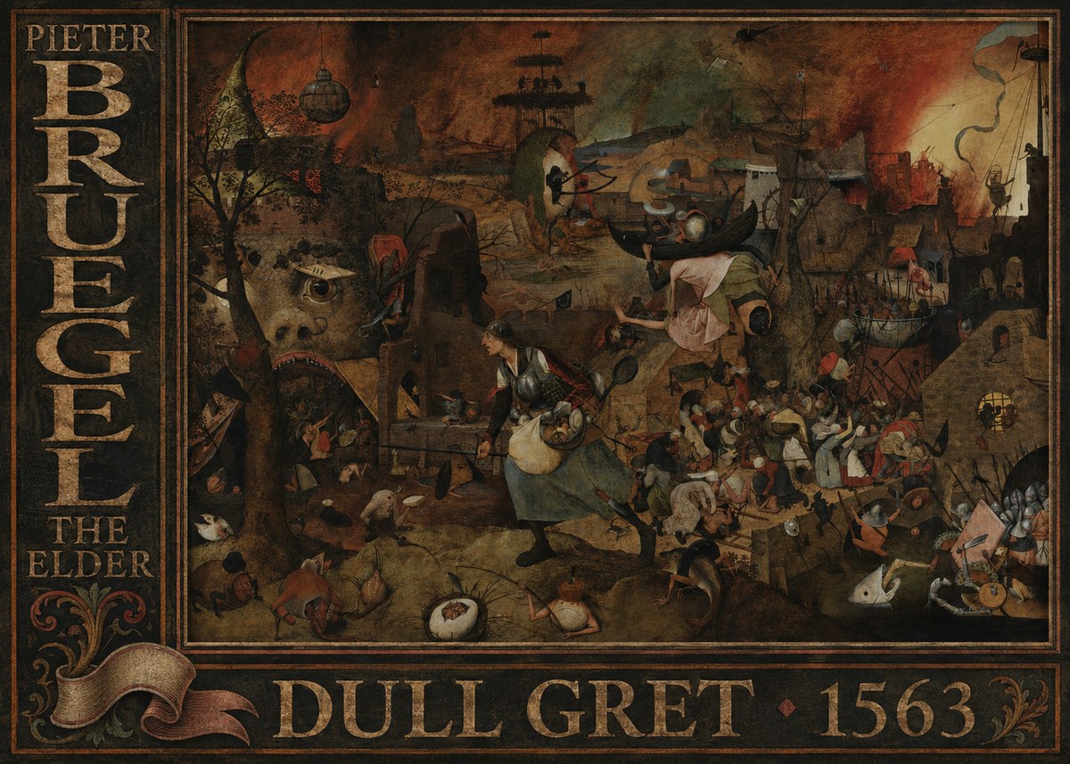 Pieter Bruegel Dull Gret III No3 - Plakat
