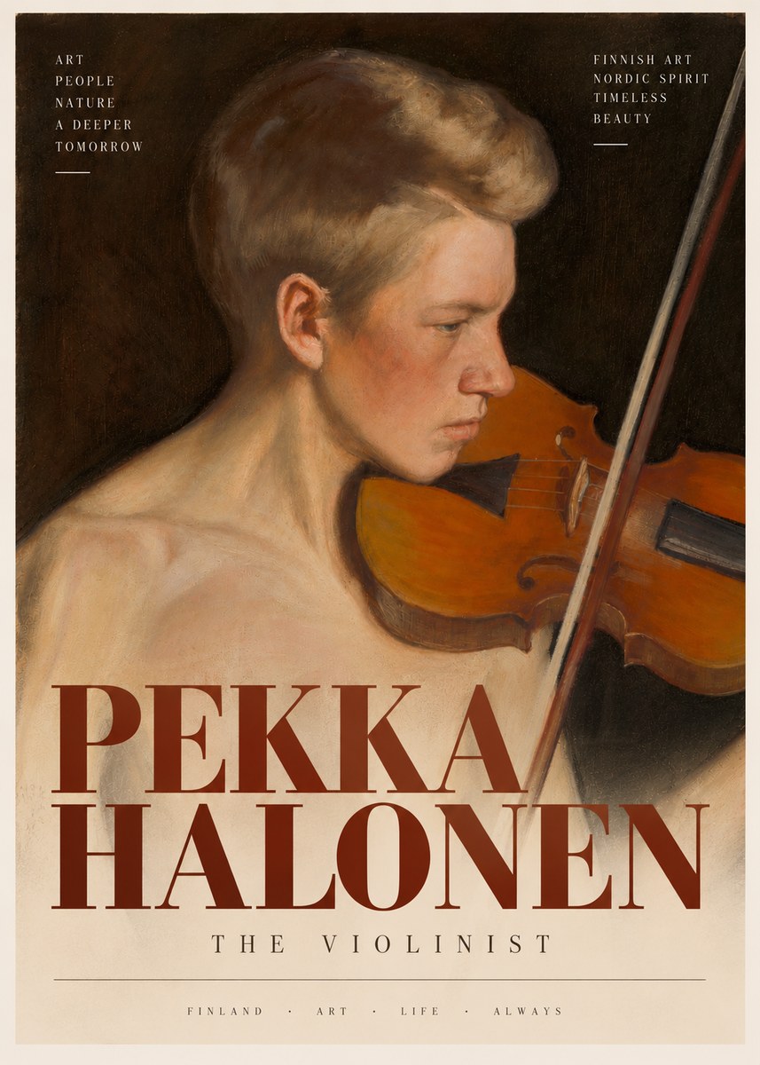 Pekka Halonen The Violinist No4 - Plakat