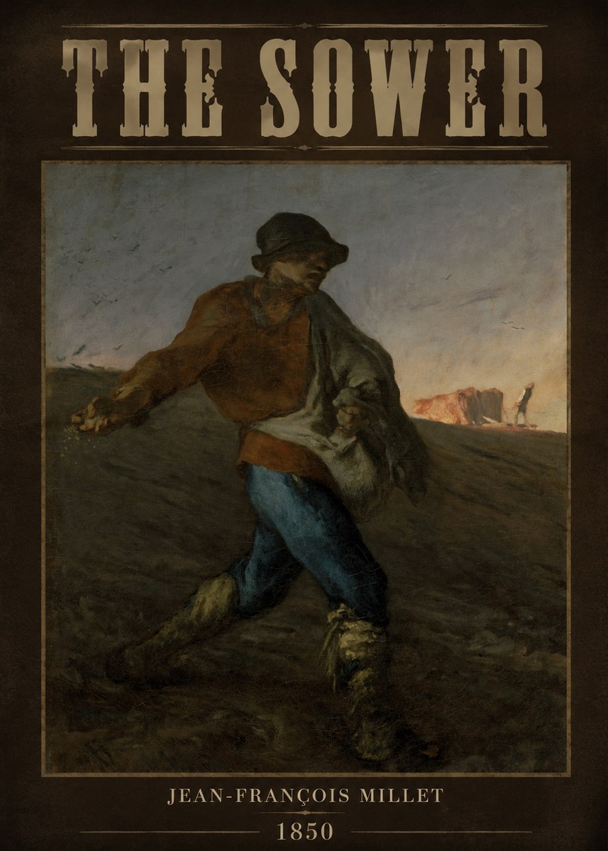 Jean-François Millet The Sower II No3 - Plakat