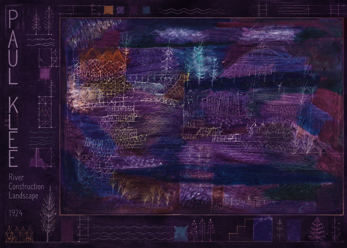 Paul Klee River Construction Landscape No3 - Plakat