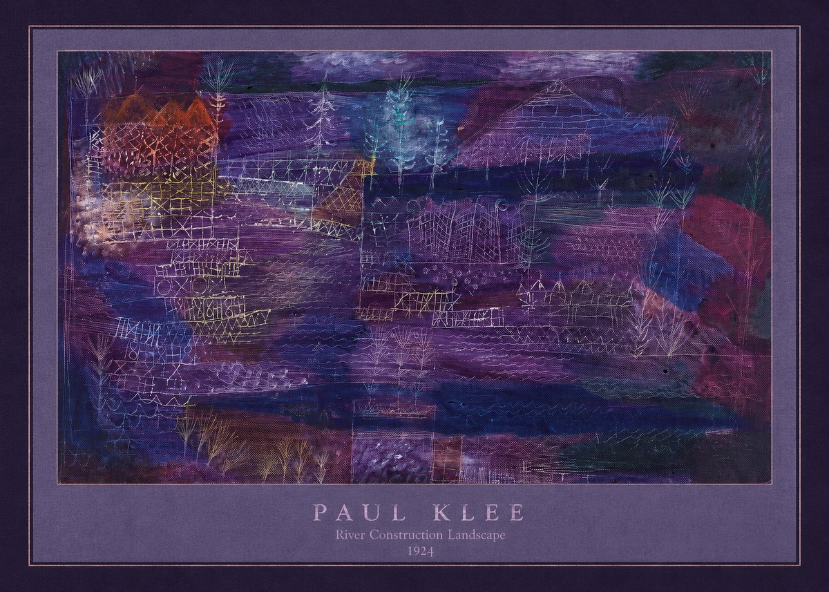 Paul Klee River Construction Landscape No4 - Plakat