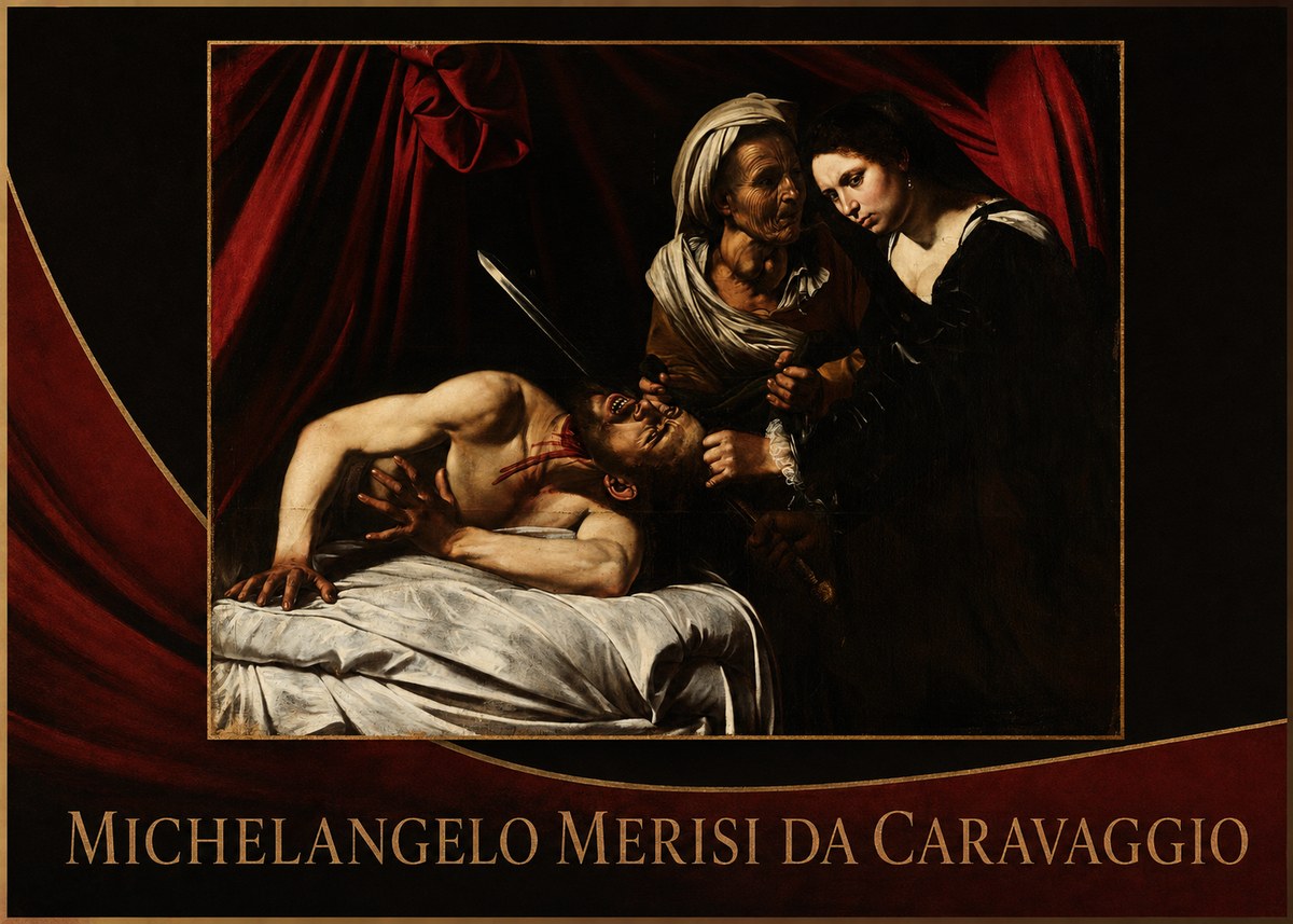 Michelangelo Merisi da Caravaggio Judith Beheading Holofernes III No2 - Plakat