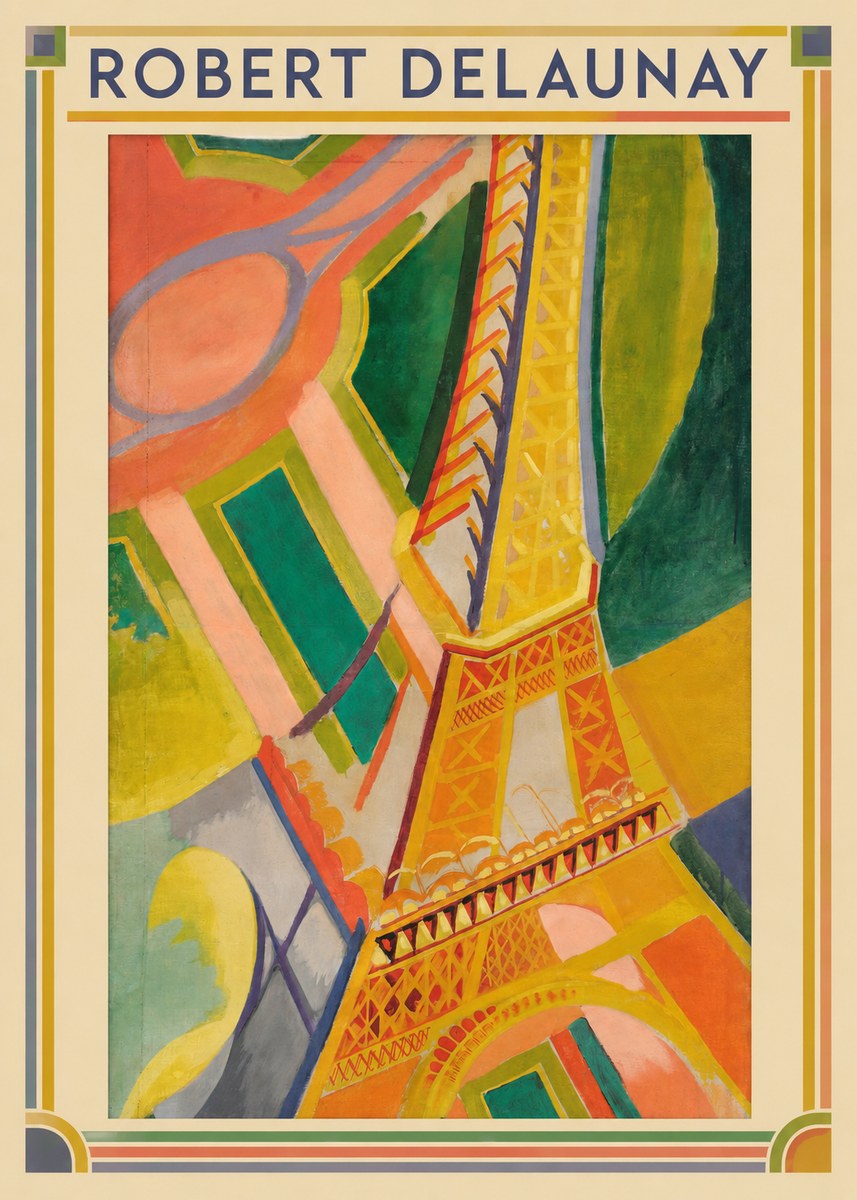 Robert Delaunay The Eiffel Tower No5 - Plakat