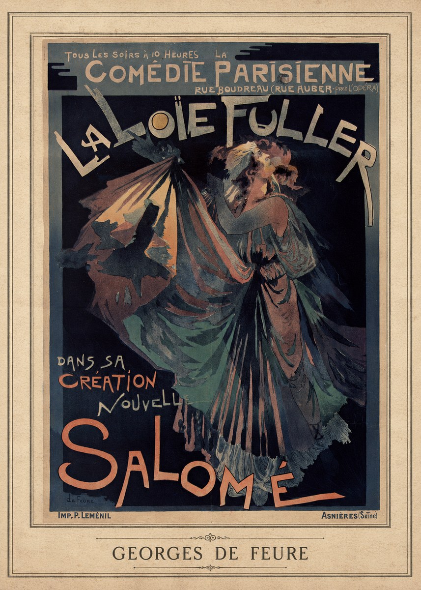 Georges de Feure La Loïe Fuller - Salomé III No3 - Plakat