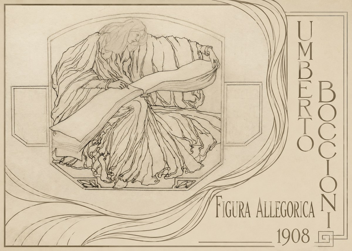Umberto Boccioni Figura Allegorica No2 - Plakat