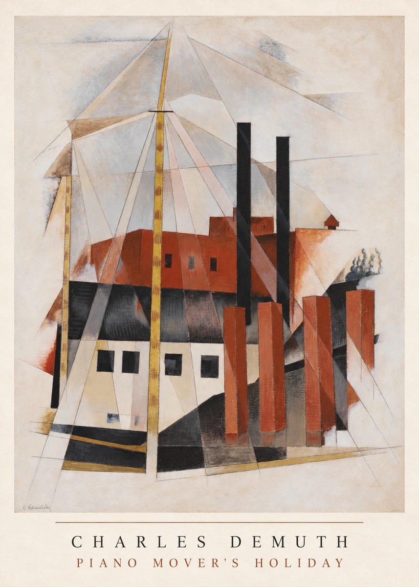 Charles Demuth Piano Mover's Holiday No6 - Plakat
