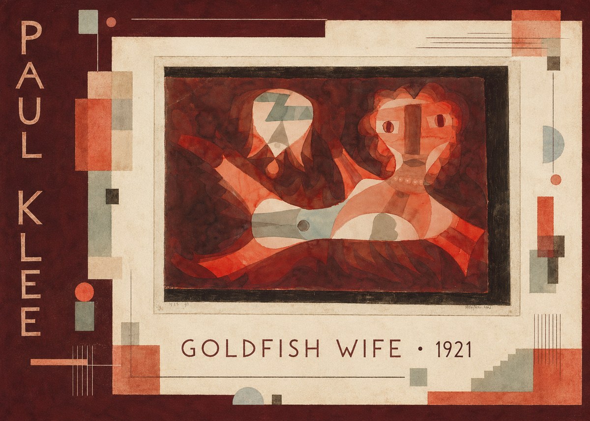 Paul Klee Goldfish Wife No2 - Plakat
