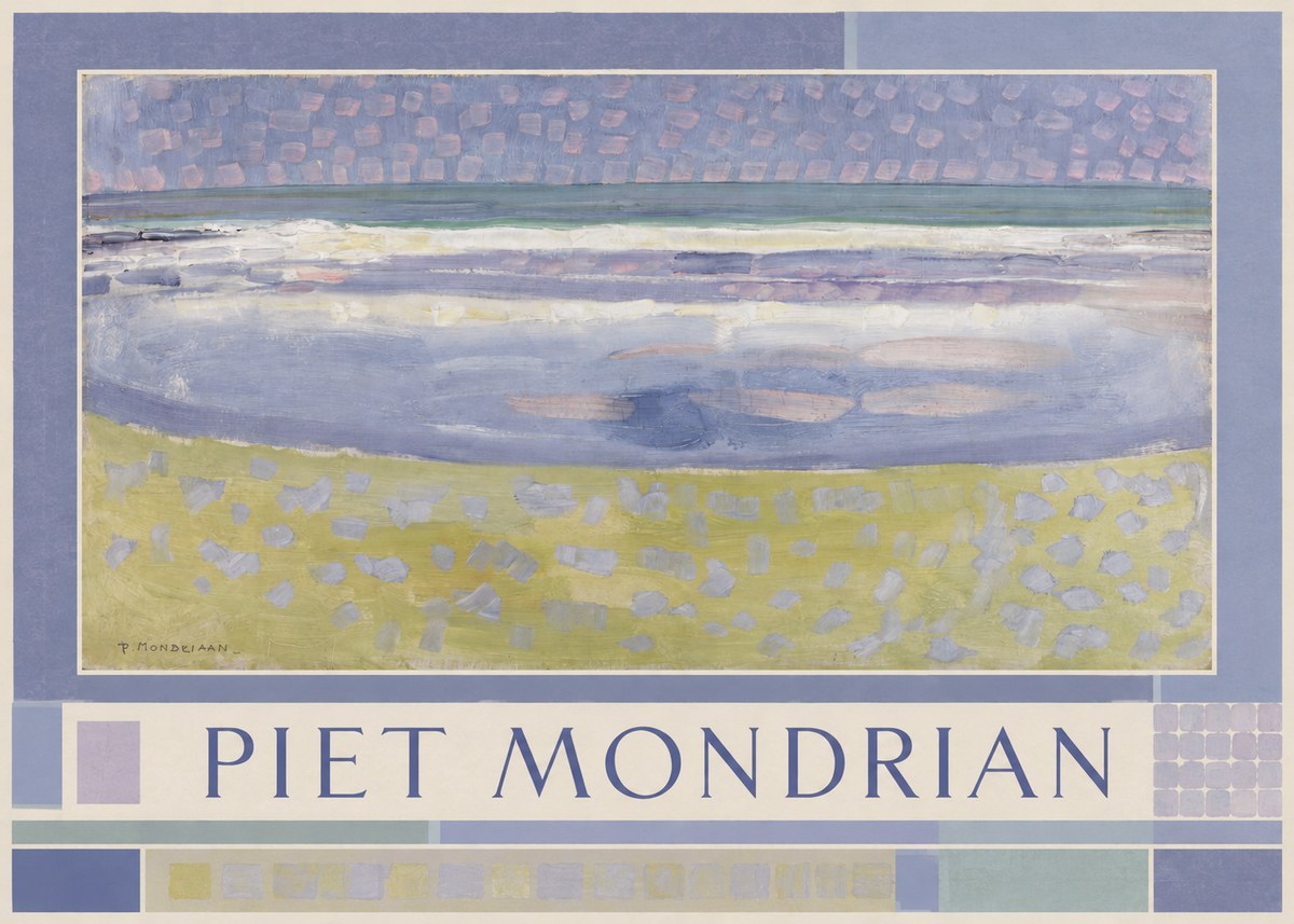 Piet Mondrian The Sea No1 - Plakat