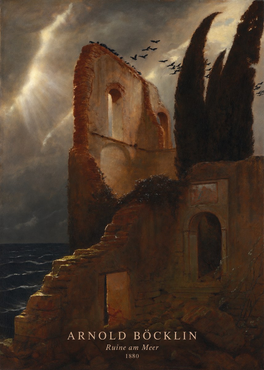 Arnold Böcklin Ruine Am Meer II No2 - Plakat
